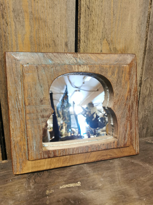 Indisk speil nr4. H21cm b25cm
