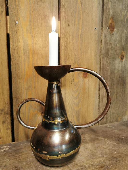 Rustikk Inka vase/lysestake, Liten nr1