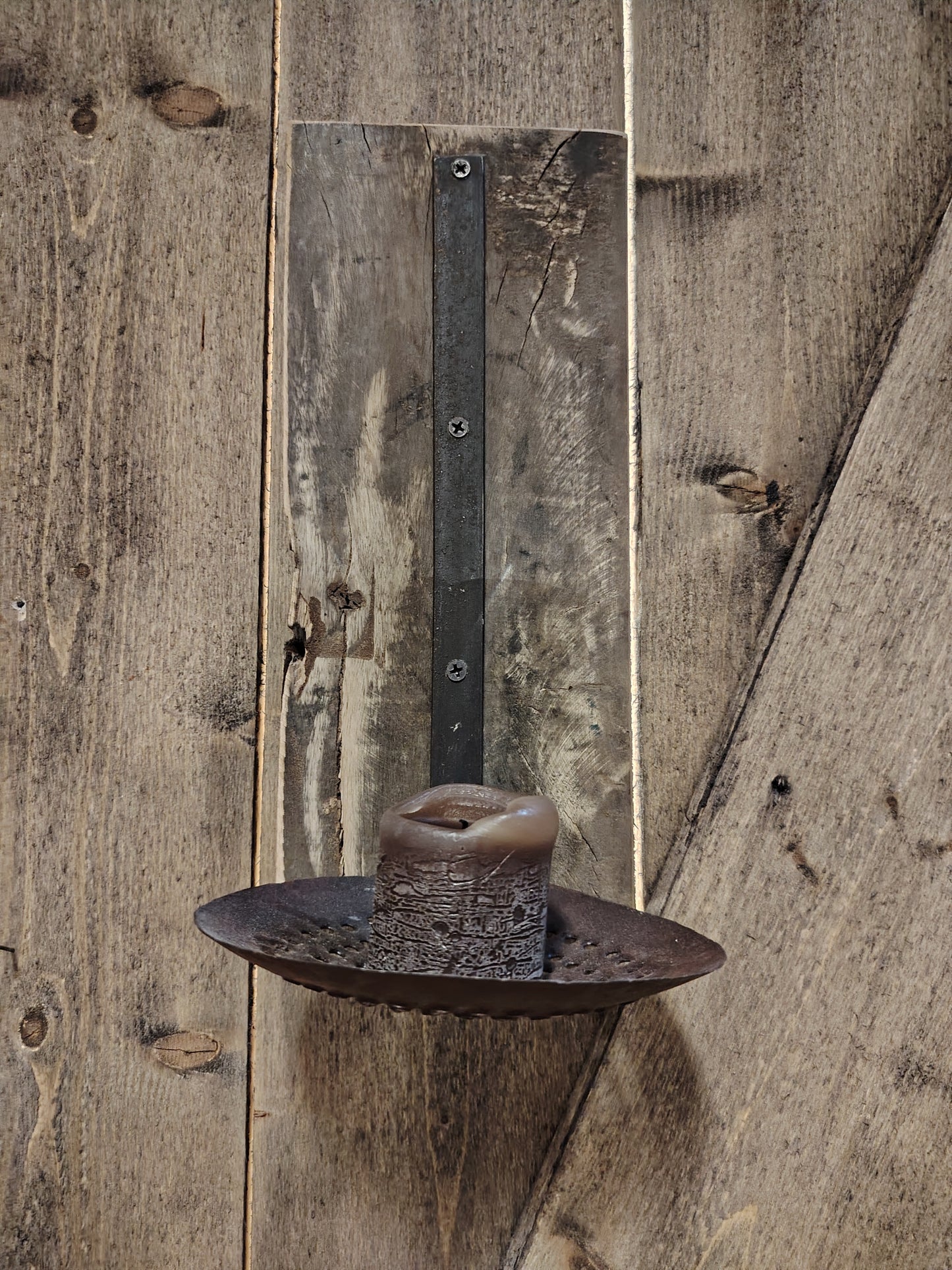 Rustikk Vegglysestake