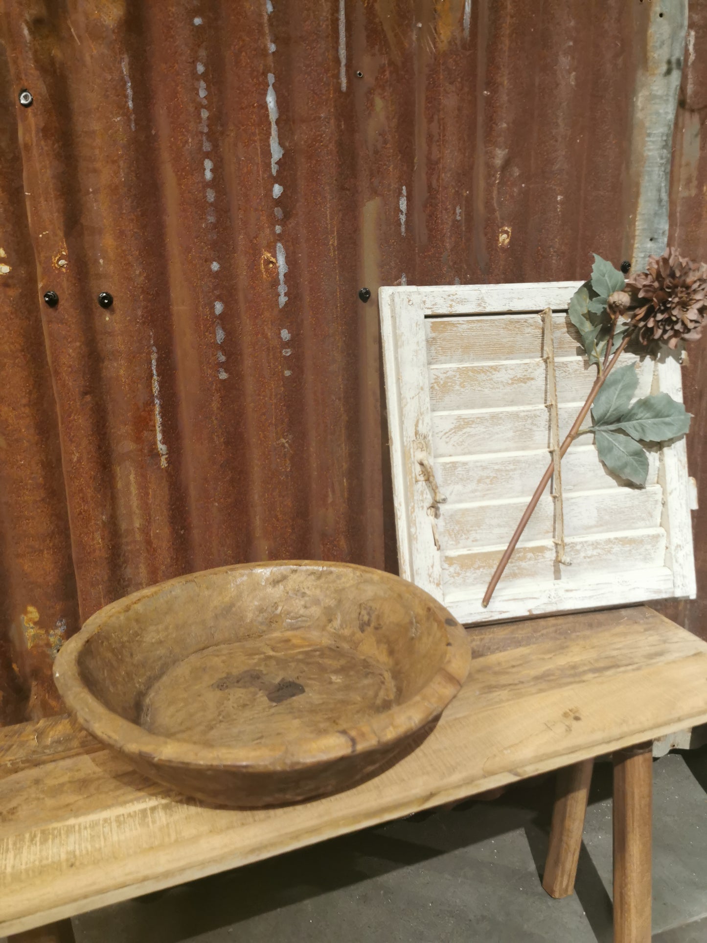 Vintage Indisk trefat nr6