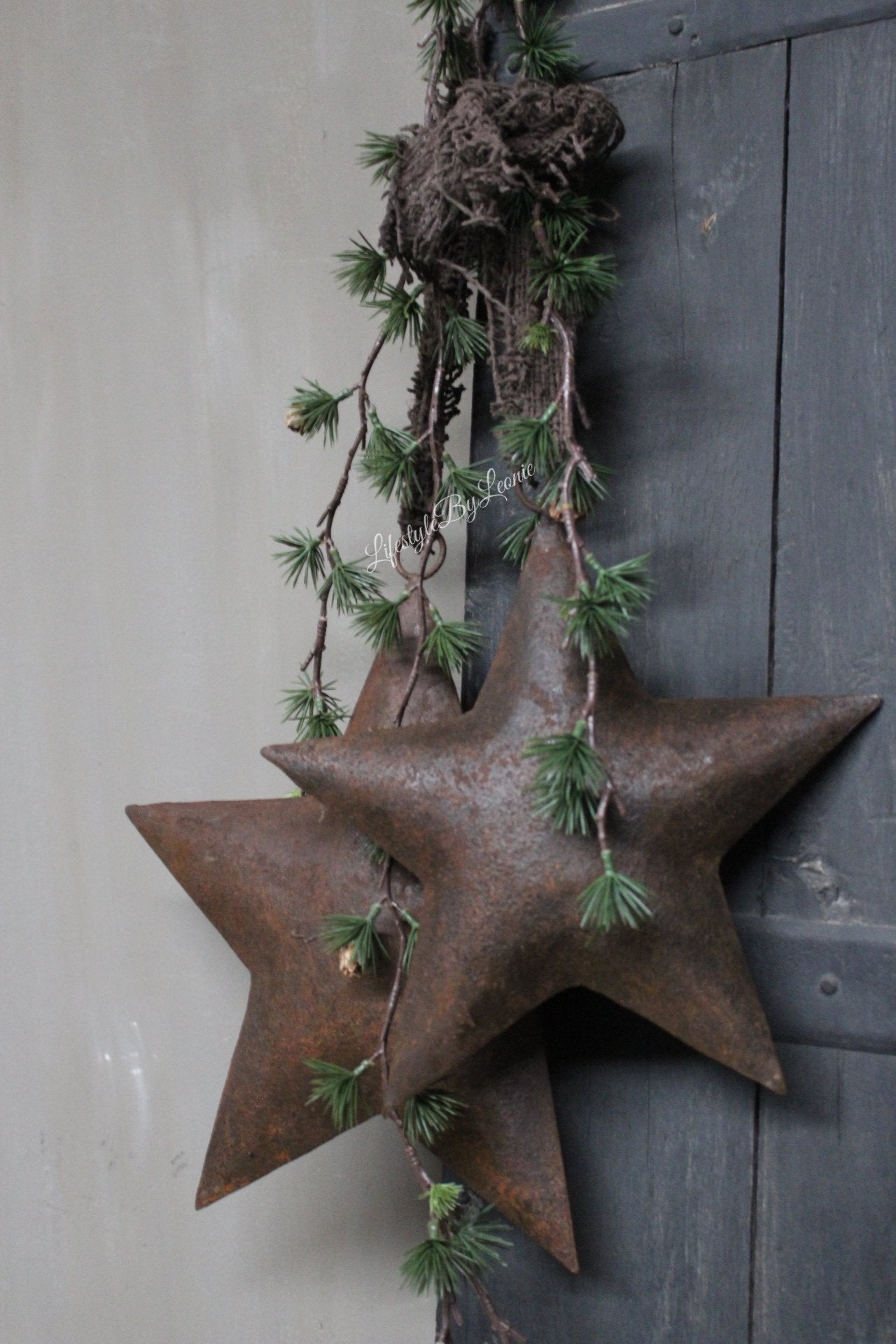 Rust stjerner, sett av 2 stk