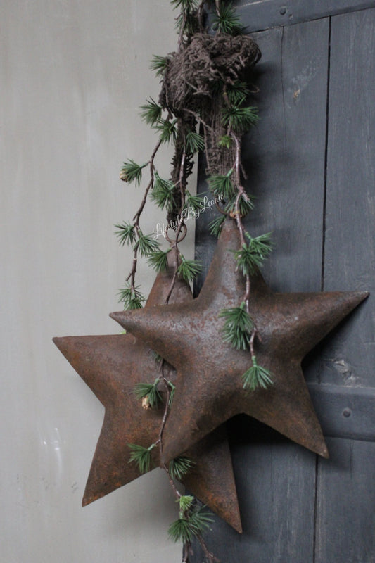 Rust stjerner, sett av 2 stk