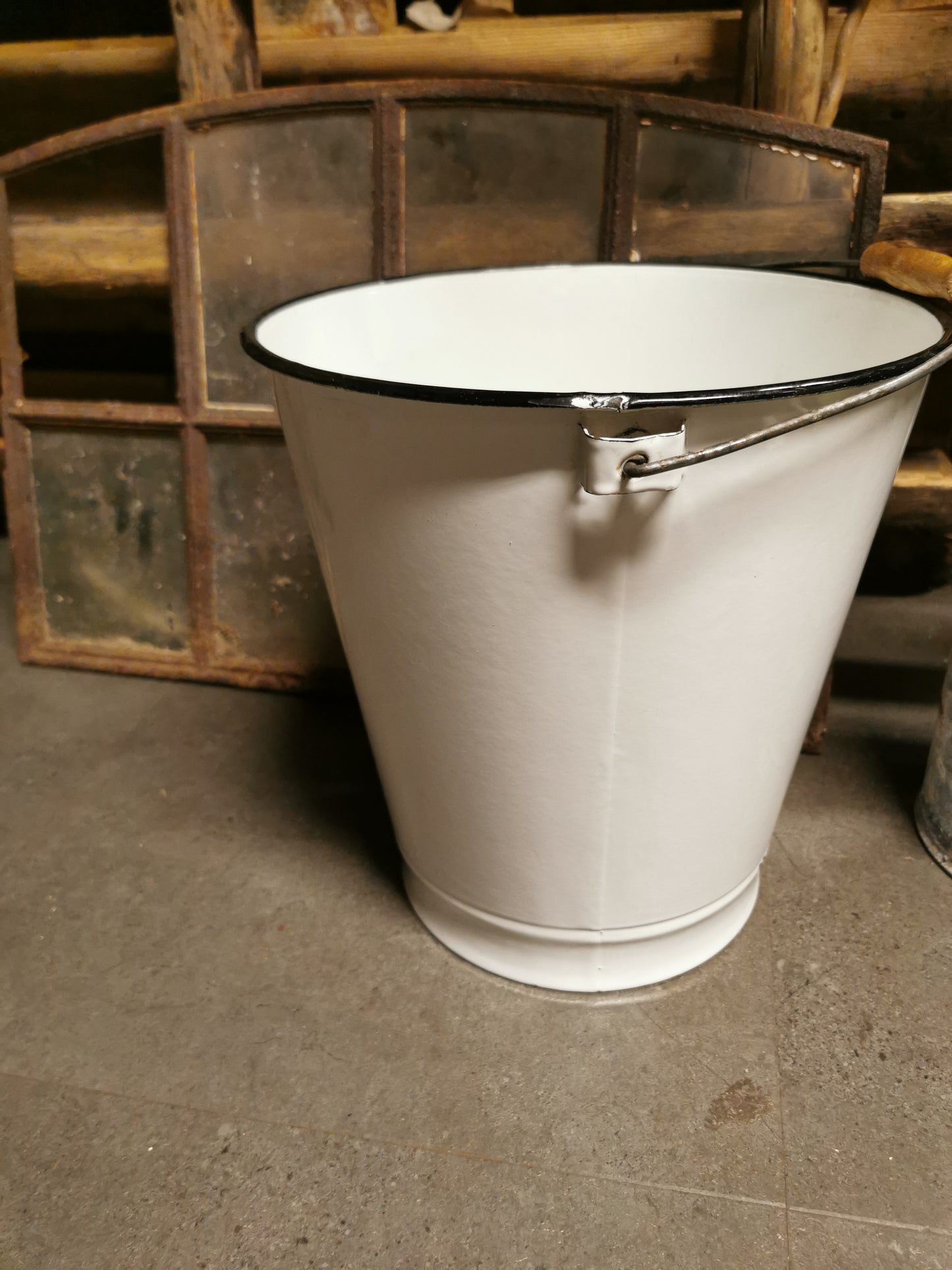 Vintage emalje bøtte, 15liter. Nr 2