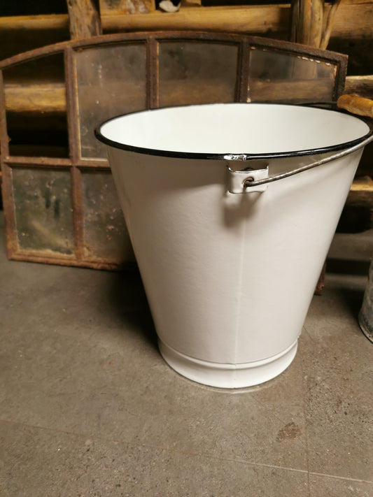 Vintage emalje bøtte, 15liter. Nr 2