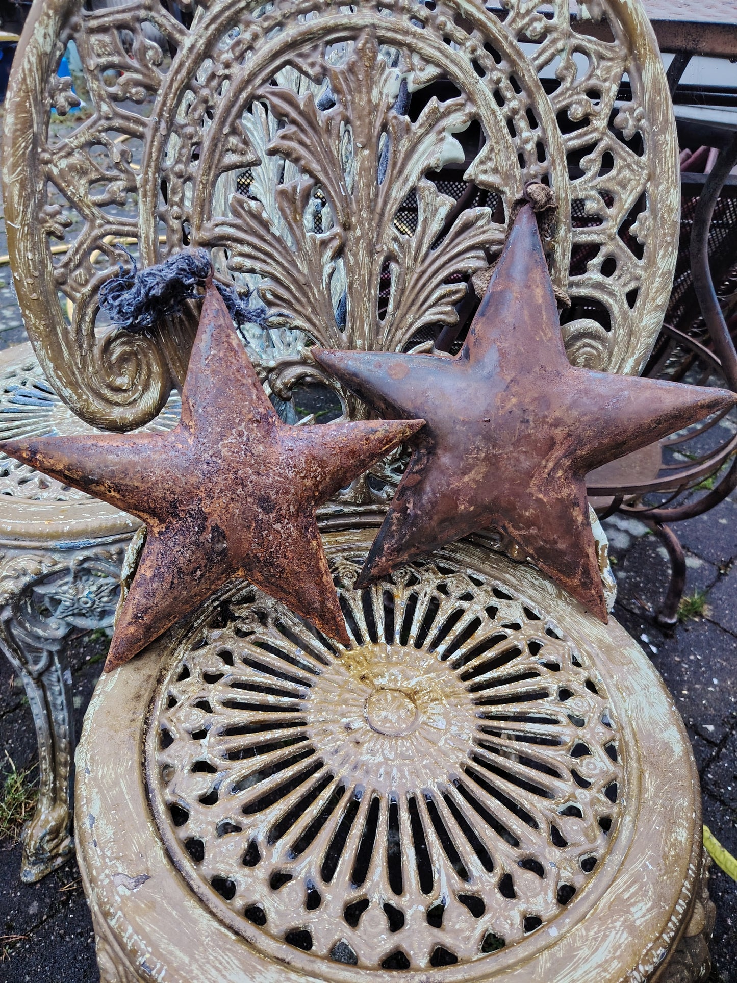 Rust stjerner, sett av 2 stk