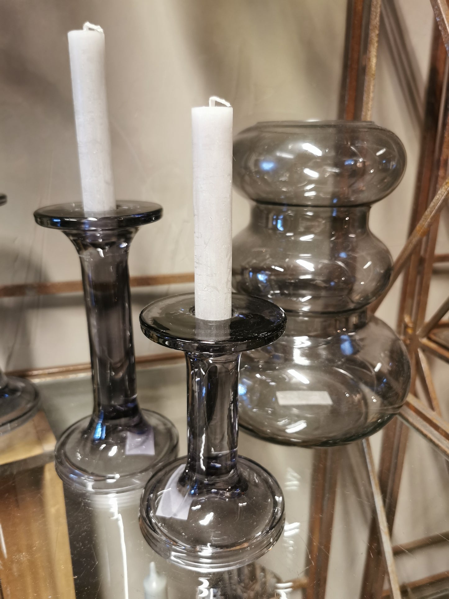 Glass lysestake 19cm