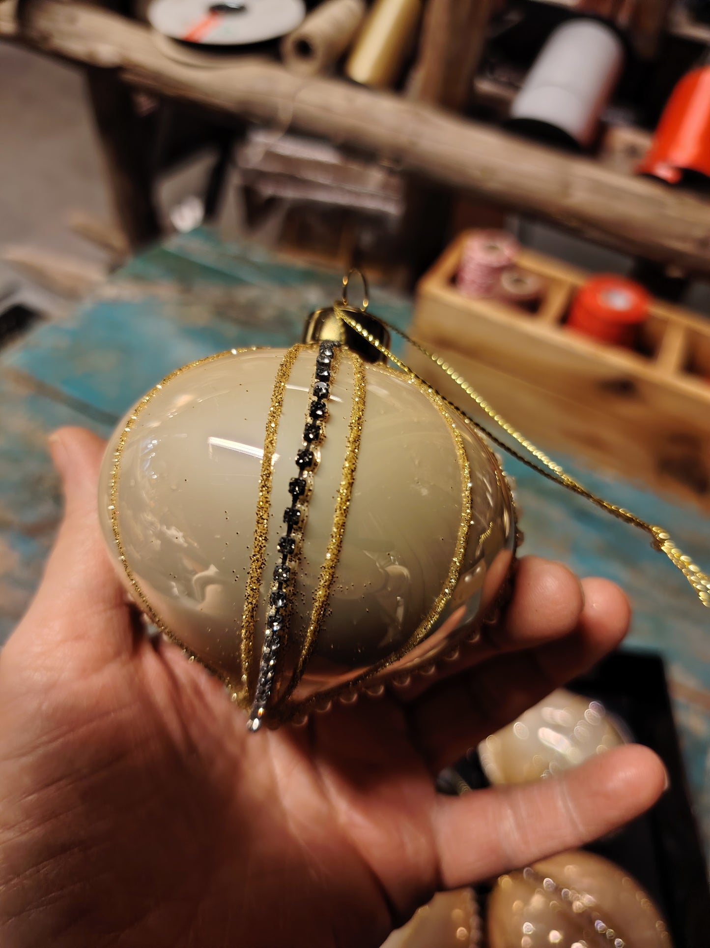 4 pk Julekuler i Glass