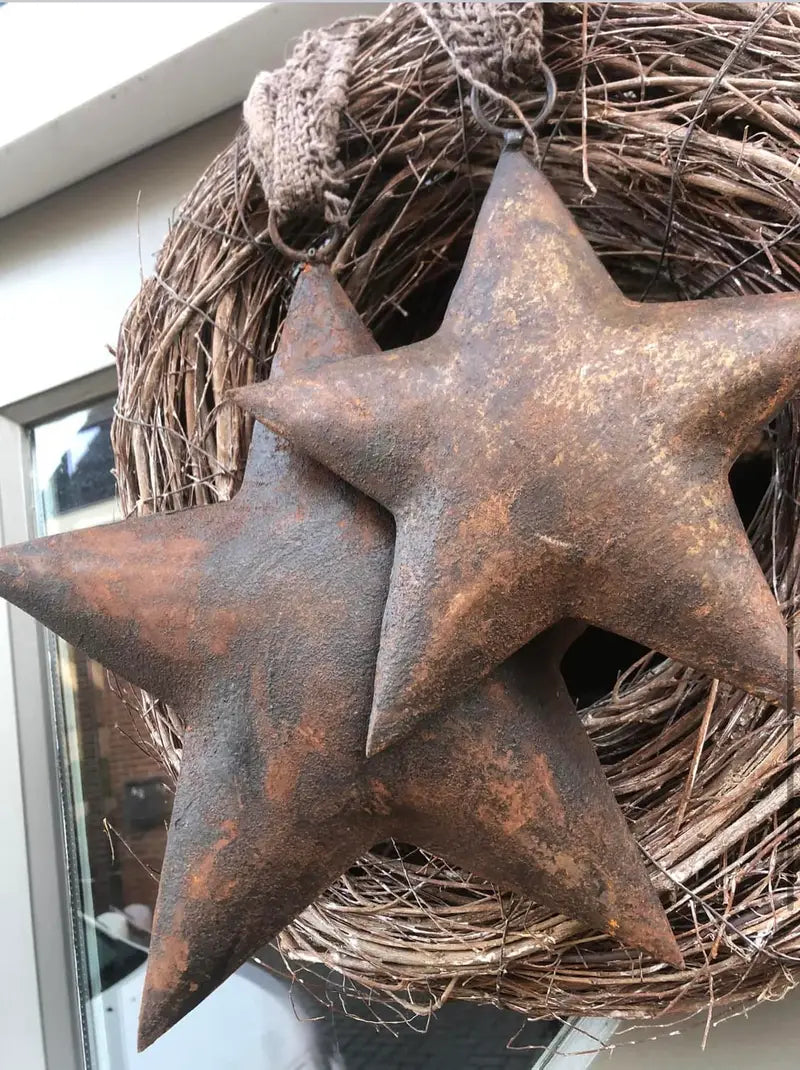 Rust stjerner, sett av 2 stk