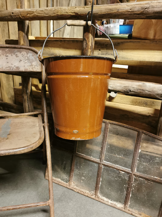 Vintage Emalje bøtte. Nr3