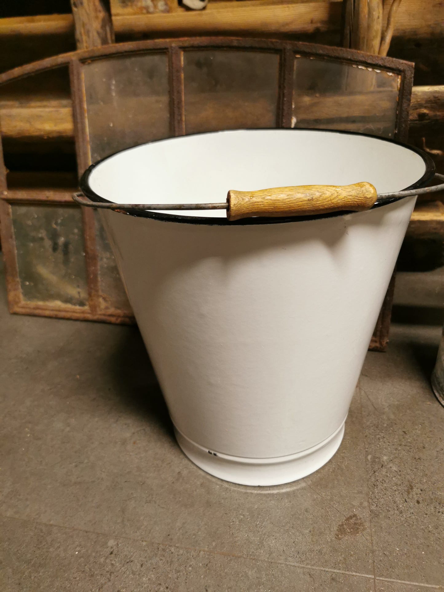 Vintage emalje bøtte, 15liter. Nr 2